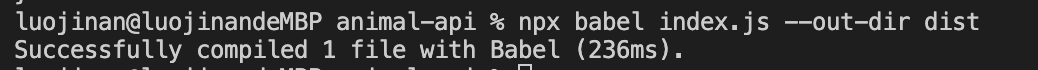 babel output
